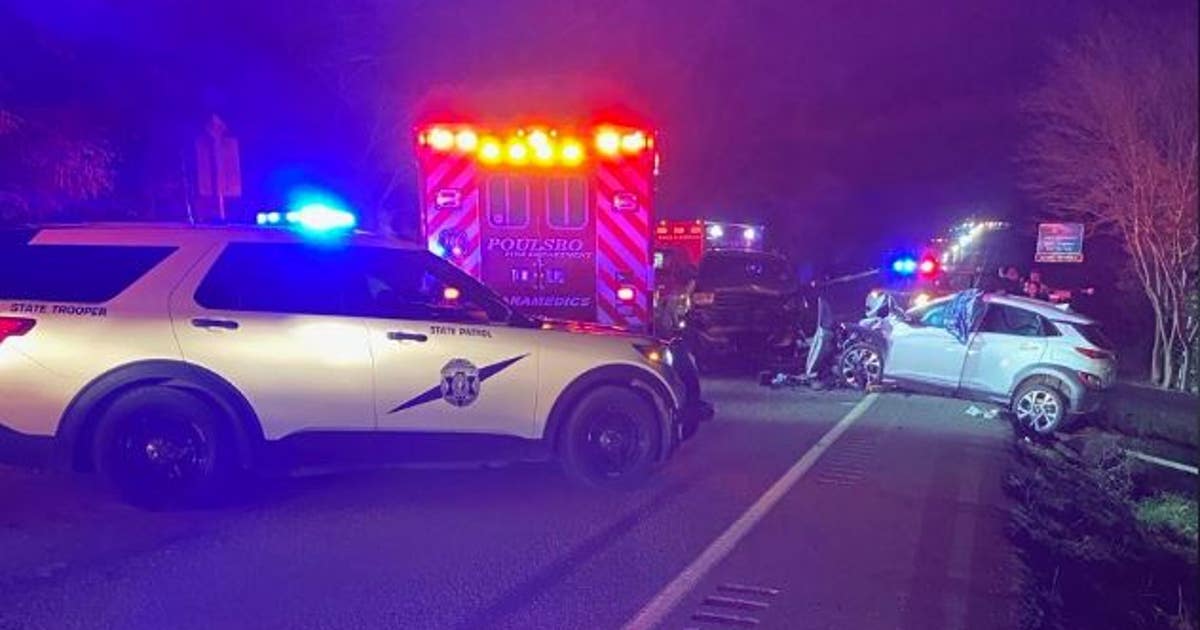 Suspected DUI driver arrested after head-on crash on SR 3 | FOX 13 Seattle