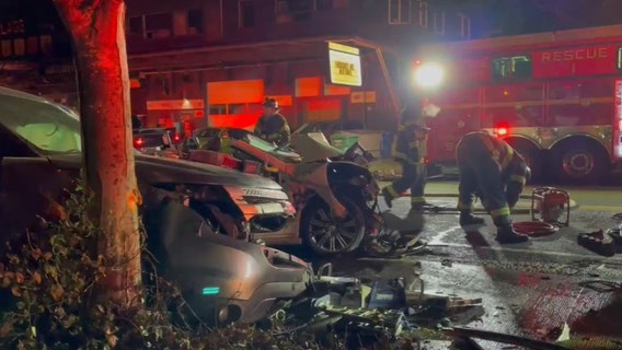 2 rescued, 8 hospitalized from Seattle crash, Westlake Avenue reopens