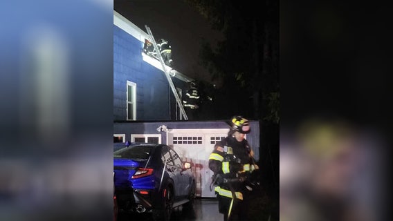 Crews extinguish Everett, WA house fire caused by lightning strike