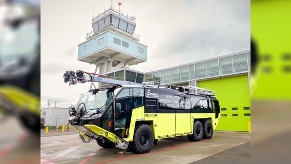 WA's King County International Airport unveils hybrid fire truck