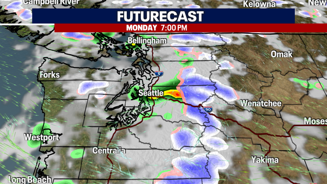 Seattle weather: Light showers Monday and Tuesday
