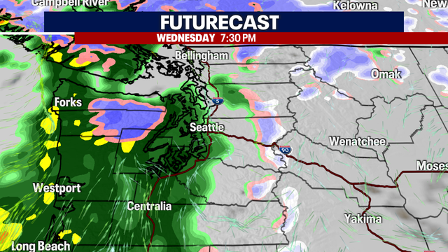Seattle weather: Breezy and wet Wednesday