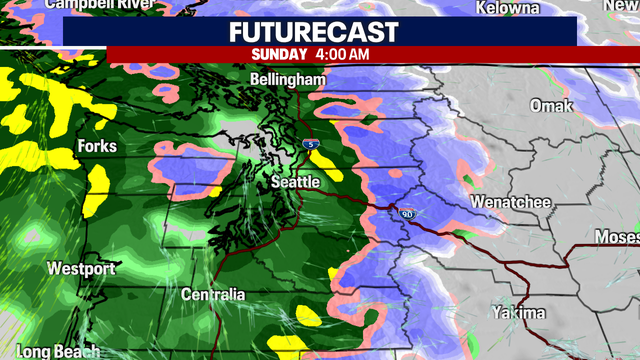 Seattle Weather: Atmospheric River Brings Wind and Rain on Sunday