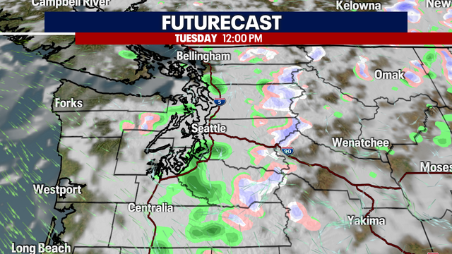 Seattle weather: Showery and cool end to March