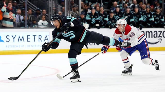 Caufield scores 2nd goal in OT, gives Canadiens 5-4 win over Seattle Kraken