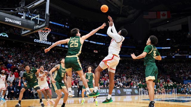 Maryland survives upset bid from Colorado State, 72-71, on Derik Queen's buzzer-beater