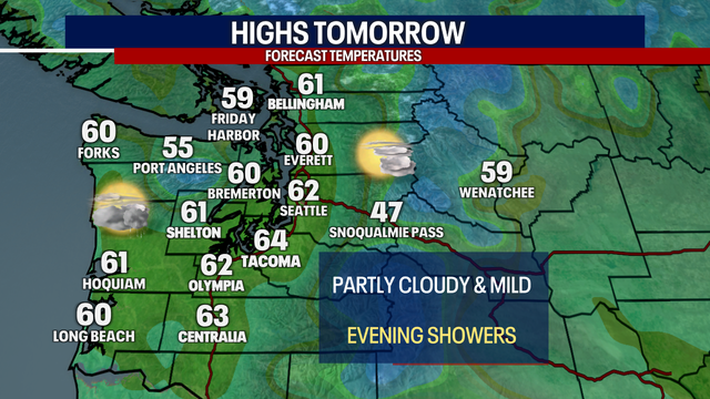 Seattle Weather: Drier and Mild on Sunday with Light Rain Returning Next Week