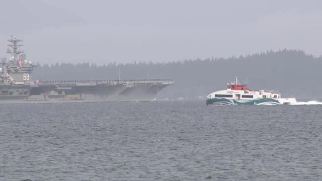 USS Nimitz departs Bremerton, WA, for likely last deployment