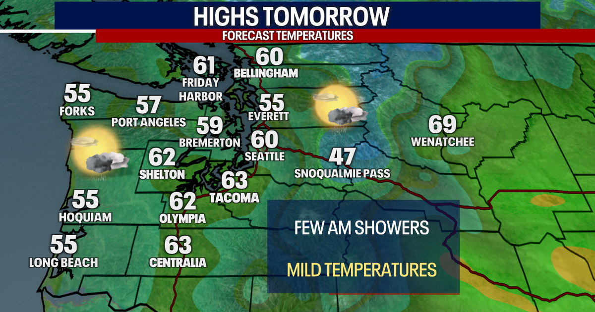 Showers this evening, warmer and drier later this week | FOX 13 Seattle