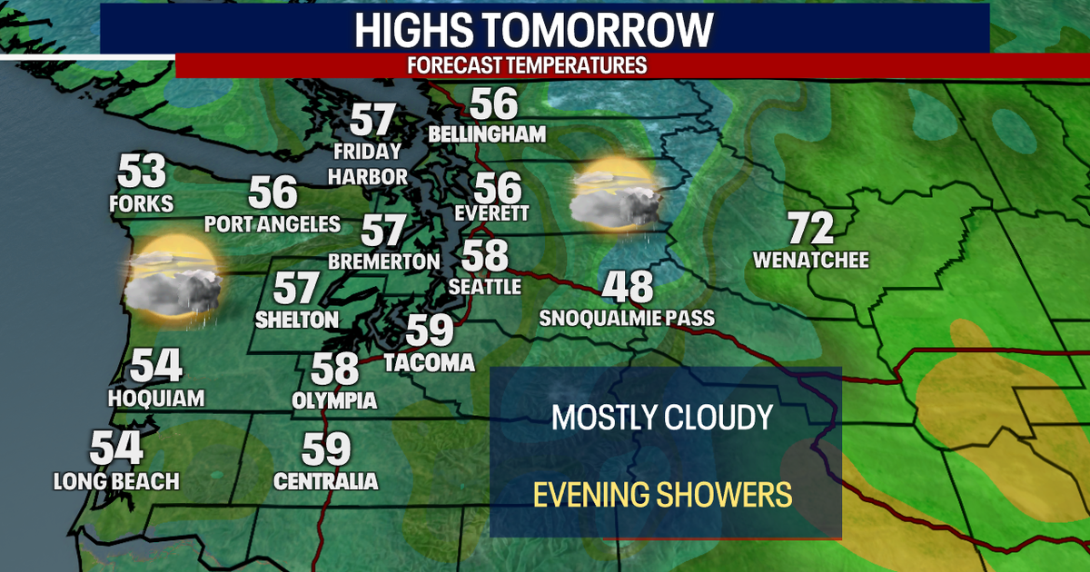 Cloudy start Monday, afternoon showers return | FOX 13 Seattle