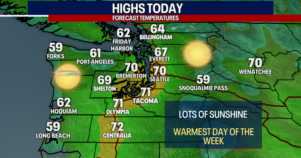 Friday will be the warmest day of the week in Seattle | FOX 13 Seattle