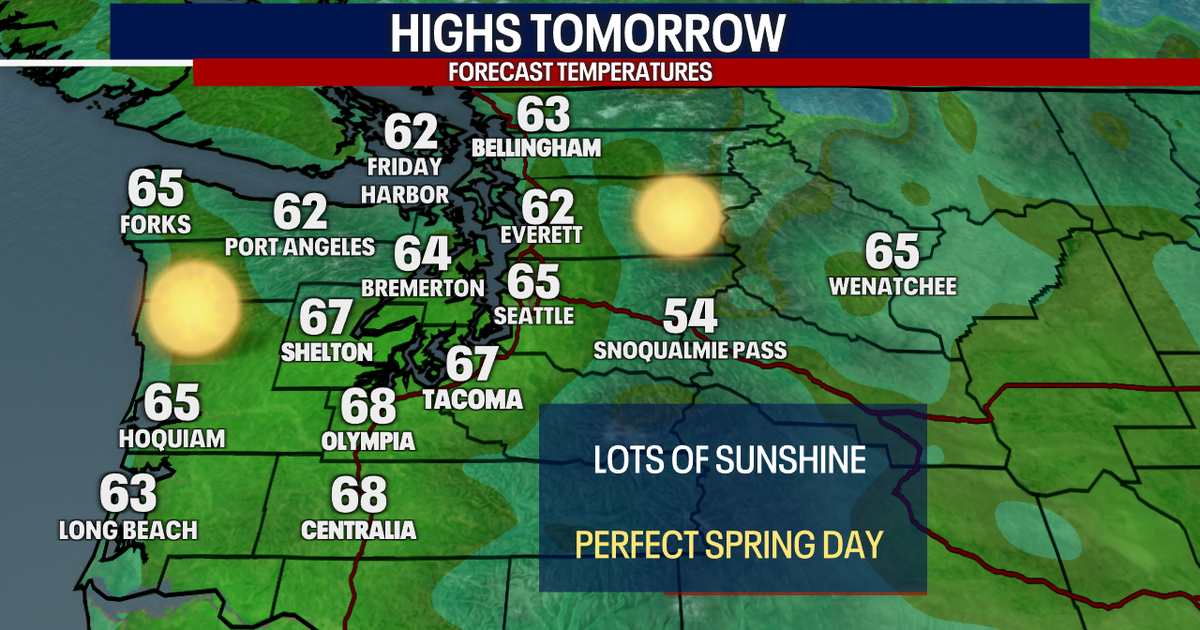 Warmer end to the week in Seattle, highs in the 60s and 70s | FOX 13 ...