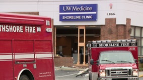 Car crashes into UW clinic in Shoreline, WA
