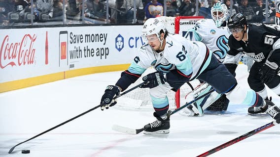 Matty Beniers, Brandon Montour lead Seattle Kraken to third straight win, 2-1, over Kings