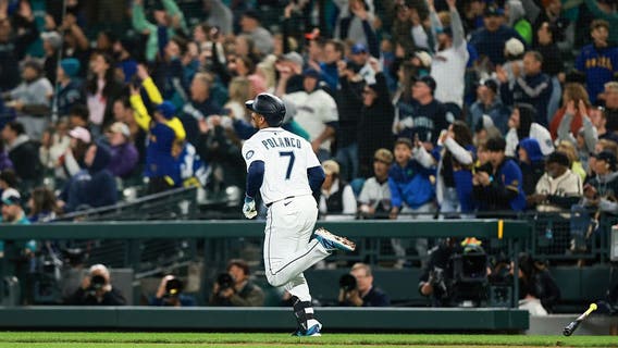 Jorge Polanco homers twice, drives in all five runs in 5-3 Seattle Mariners win over Angels