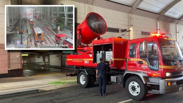 Commercial fire in Downtown Seattle causes hours-long road closures