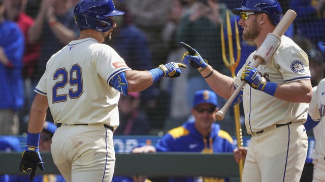 Raleigh homers for 3rd straight game to give Mariners 3-1 win, sweep of Rangers