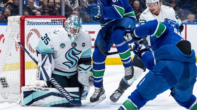 Joey Daccord earns second shutout of season as Seattle Kraken roll 5-0 over Canucks