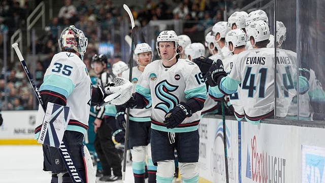 Jared McCann scores twice as Seattle Kraken beat Sharks 5-1