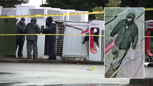 Search intensifies for Tesla charging station arson suspect in Lacey, WA