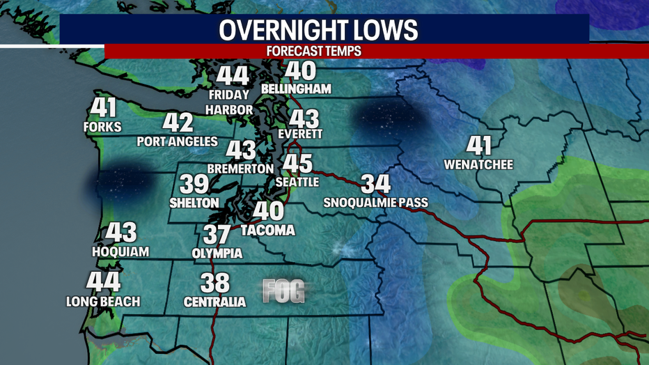 Tonight's Lows