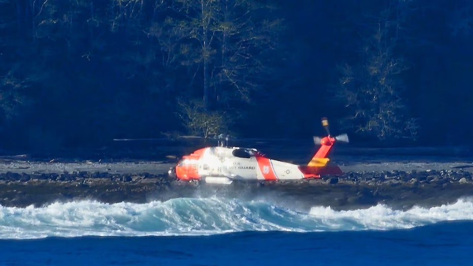 The U.S. Coast Guard suspended the search for two overdue boaters after discovering the group's capsized boat off Neah Bay. One of the boaters was recovered dead Thursday afternoon; the other two remain missing. All three were residents of Snohomish County, Washington.