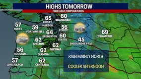 Seattle weather: A few showers possible into Wednesday