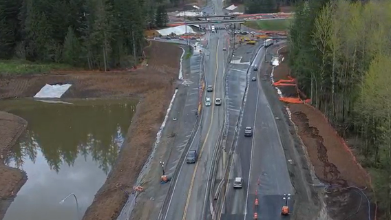 Major 5-day closure underway on SR 18 at I-90 in Snoqualmie, WA
