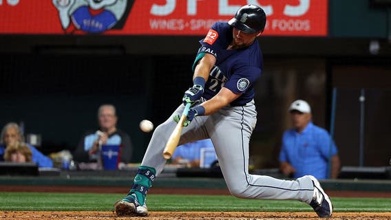 Cal Raleigh homers twice, including grand slam, as Seattle Mariners crush Rangers 13-1