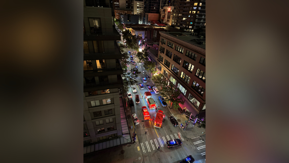 2 people hurt, suspect dead in downtown Seattle shooting