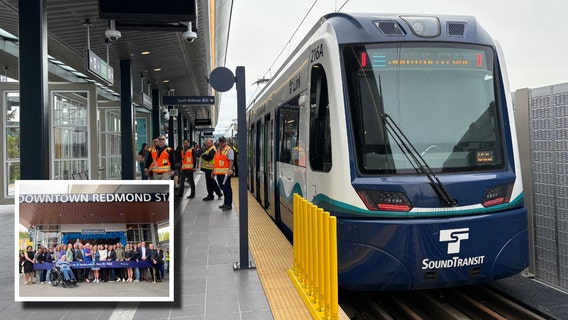 Seattle's light rail extension officially opens in Redmond, WA