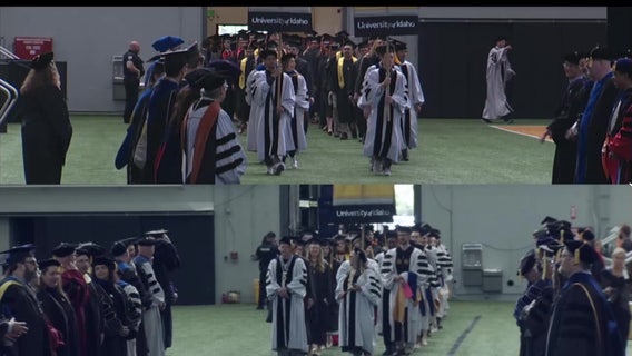 Triplet siblings of murdered Idaho student graduate without him