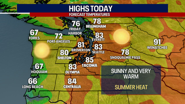 Seattle weather: How hot will it get today? Here's what we know