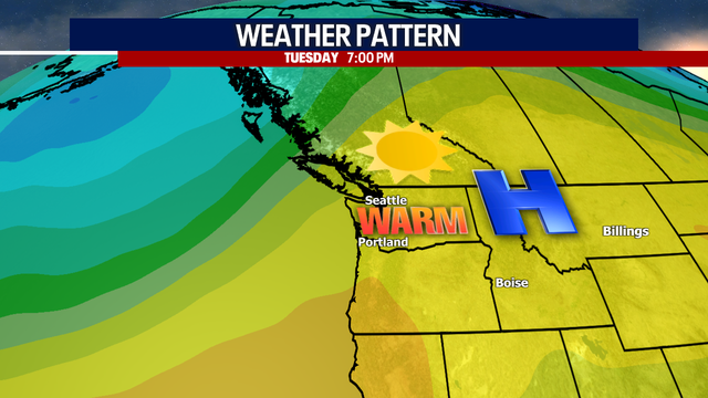 Warm week ahead in Seattle with mainly dry conditions
