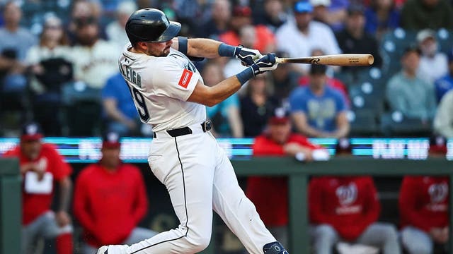 Cal Raleigh homers twice, Logan Evans goes eight innings in 9-1 Seattle Mariners win over Nationals