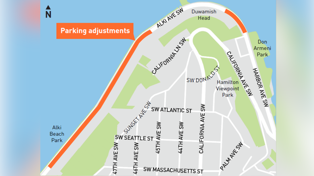 Parking adjustments coming to West Seattle's Alki Beach