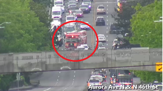 Crash clears on Seattle's Aurora Bridge
