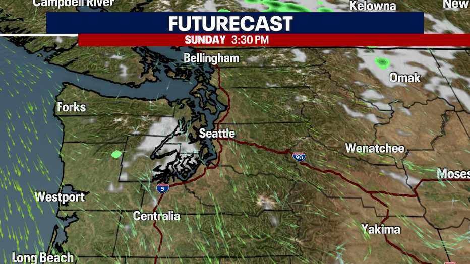 Skies clearing overnight and Sunday.