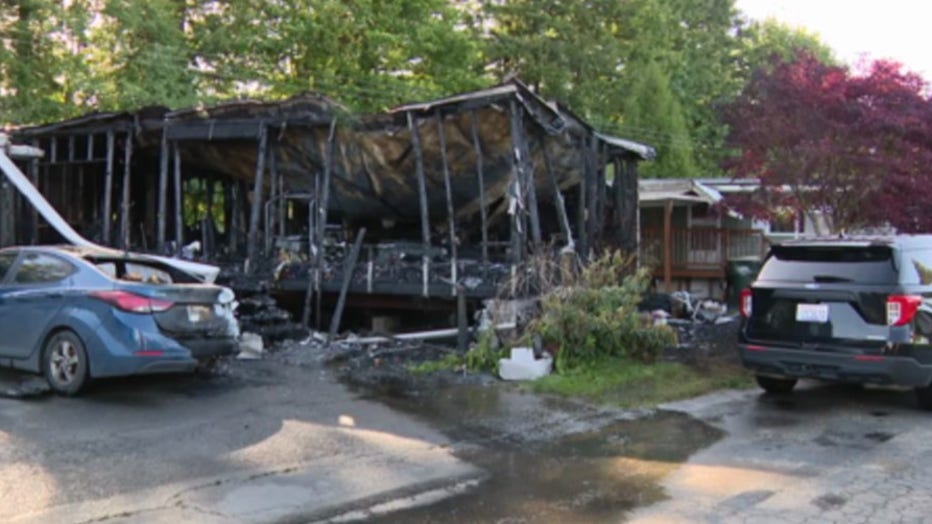 An investigation is underway after a deadly Tuesday morning house fire in Lacey.
Authorities believe the fire happened around 1:30 a.m. near the corner of 21st Avenue Southeast and Westlake Drive Southeast. This area is just east of Chambers Lake.
Lacey Fire District Three and the Lacey Police Department arrived and found a mobile home fully engulfed. FOX 13 crews responded to the incident and were able to confirm that a 10-year-old and a 17-year-old are dead.
It's unclear how the fire started. Further information is limited at this time.
This is a developing story. Check back for updates.