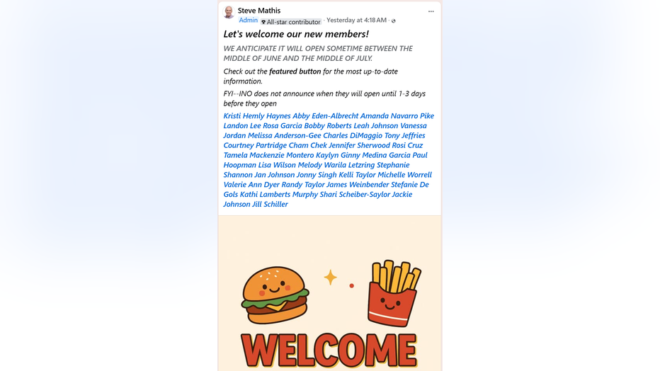in-n-out ridgefield facebook post