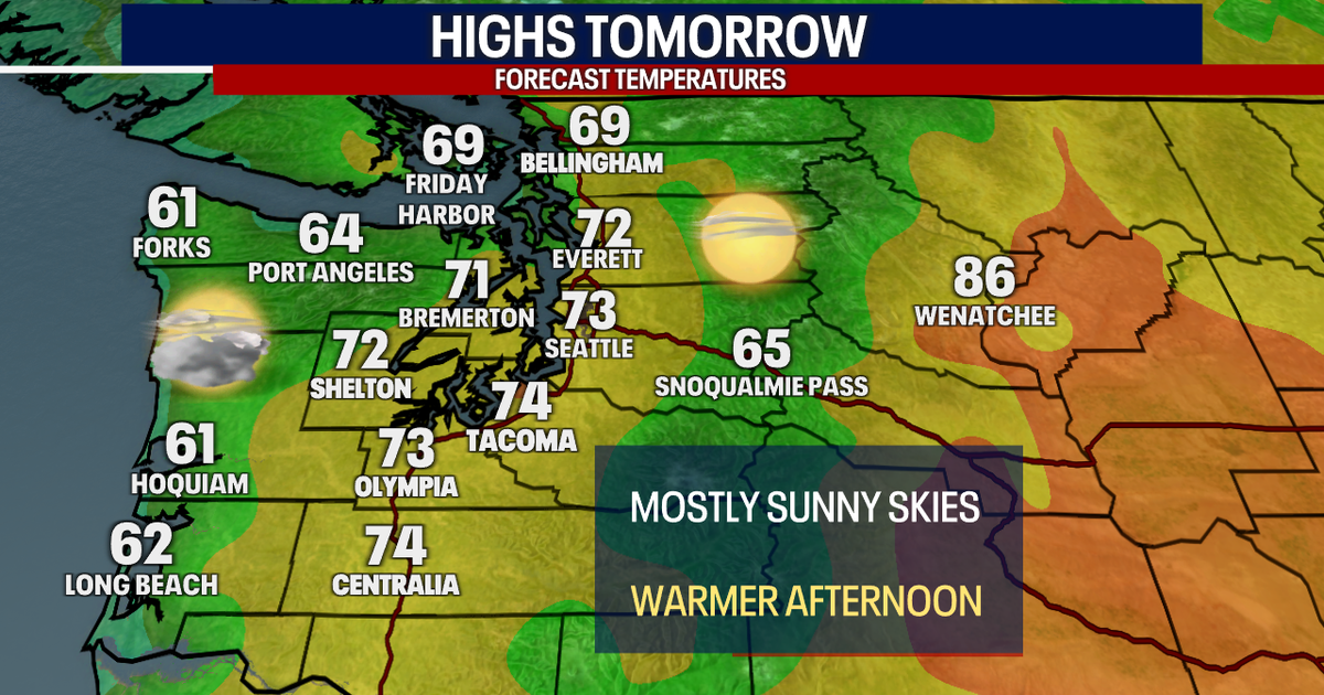 Mostly sunny Tuesday in Seattle with highs in the 70s | FOX 13 Seattle