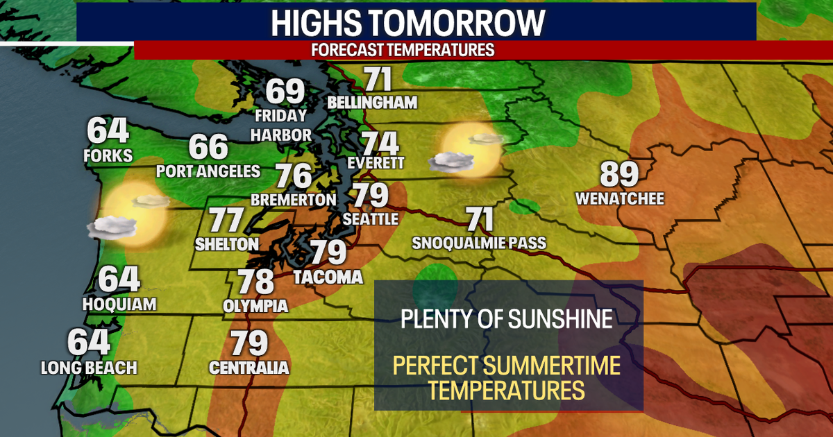 Close to 80 degrees again Tuesday in Seattle | FOX 13 Seattle