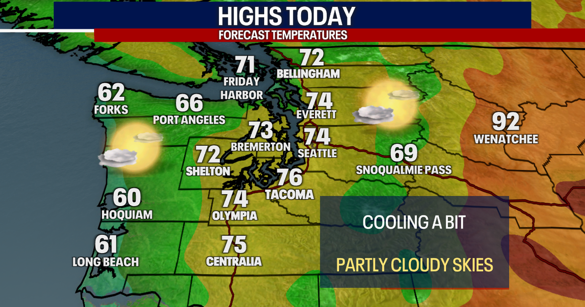 Seattle cooling down, more clouds ahead | FOX 13 Seattle