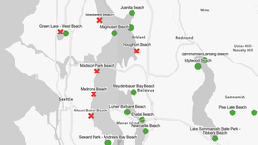 6 King County beaches closed due to high bacteria levels