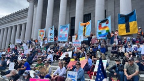LIVE: Seattle braces for more 'No Kings' protests on Saturday