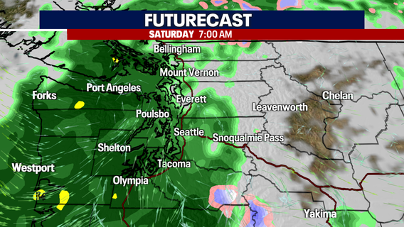 Seattle weather: Rainy start Saturday, drier afternoon with highs in the 60s