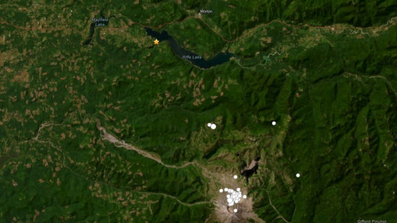 2.7 magnitude earthquake strikes near Mossyrock, WA