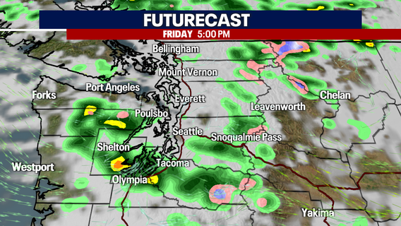 Seattle weather: Showers increase Friday, high elevation snow for first day of summer