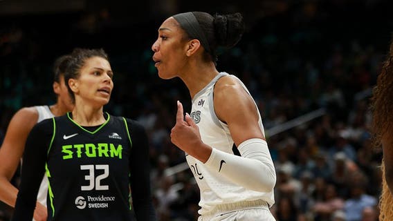 A'ja Wilson scores 19, Aces hold off late surge to beat Seattle Storm 75-70