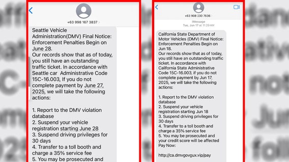 WSDOT, other WA agencies warn of Seattle DMV text scams